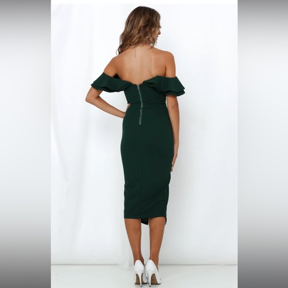 Hello Molly Midi Dress Green - Picture 2 of 3